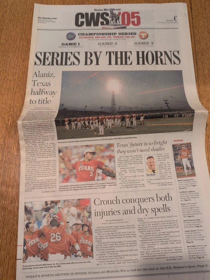 Campeonato CWS Texas Longhorns 2005 para hombre cobertura completa OWH Foto 4 de 4