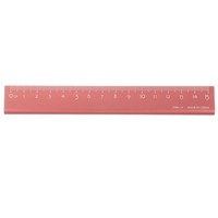 Gerader Lineal 15Cm Dreieckig Hohl Aluminium Lineal, Rot FüR