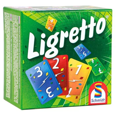 SCHMIDT Ligretto Green Card Game For 2-4 Players Ages 8+