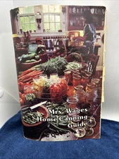 Vintage Mrs. Wages Home Canning Guide 1977 Paperback Book Handwritten Recipe