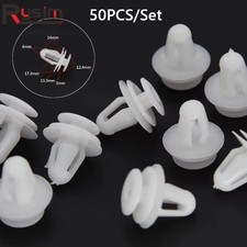 50x Plastic Car Door Trim Panel Bumper Retainer Clips Rivet Fasteners 8mm Hole