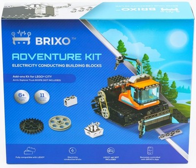 Brixo Conductive Chrome Plated Building Bricks Kit New G62