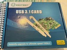 IOCrest USB 3.1 Gen II 10Gbps 2-Port Full-Duplex Controller X4 Slot Card Type...