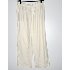 NEW Zara Fluid Wide Leg Drawstring High Rise Pocket Pant Women's Size XL