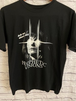 Brown Observable Phenomena Prophetic Visions Black Cotton Tshirt Sz Large L