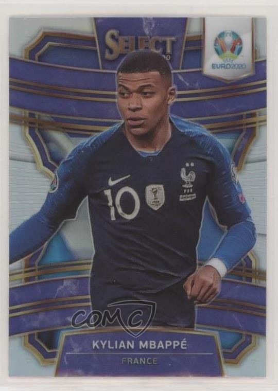 2020 Panini Select UEFA Euro Preview Silver Prizm Kylian Mbappe Mbappé #51 uk2