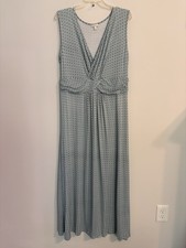 Talbot’s Soft Maxi Vneck Dress Woman’s Size XL Pullover / soft Maxi length 55”