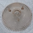 Pink Depression Glass Hobnail Bowl with Feet. 6-1/4” diameter  — photo 2