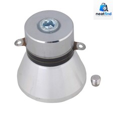 Ultrasonic Piezo Transducer 28kHz 100W Aluminum Alloy Silver Ultrasonic Cleaning