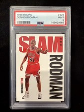 1996 Hoops Dennis Rodman PSA 9 #326 Slam Magazine Chicago Bulls