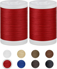 330 Yards Extra Strong Upholstery Thread,Red Bonded Nylon Thread for Denim Leat