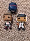 Odell Beckham Jr NFL Funko Pop Vaulted New York Giants #55 + Cam Newton Panthers