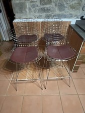 HARRY BERTOIA Style Stainless Steel Wire Mesh Bar Stools -set of four 
