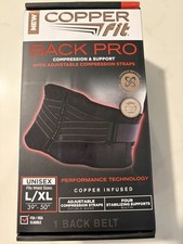 Copper Fit Back Pro Compression Support Belt L XL 39  50 New in Box