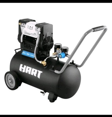 HART Black 135 PSI Oil-Free Electric Air Compressor 8 gal | eBay