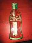 Vtg Coca Cola Trademark Registered Thermometer (Missing) Shell only 17"