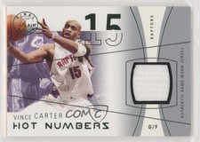 2003 Flair Final Edition Hot Numbers Jerseys Green Vince Carter #HN-VC HOF u0h
