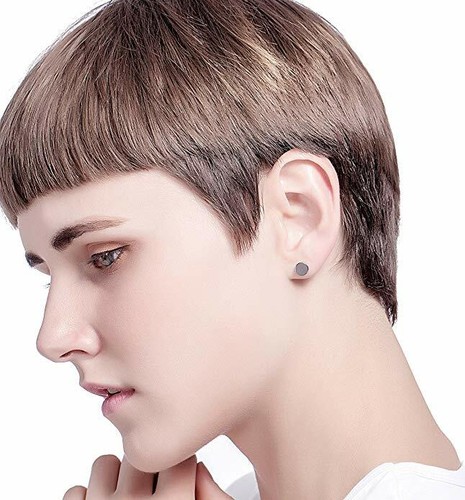 Pendientes de perchero de 3 mm-14 mm para hombres y mujeres calibres sintéticos túnel de oreja pendientes de acero inoxidable - Imagen 8 de 8