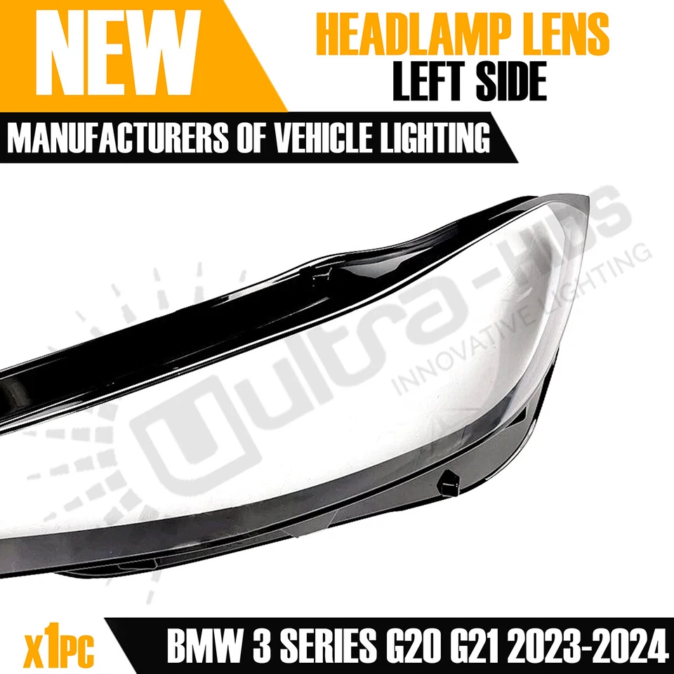 FOR BMW 3 SERIES G20 G21 G28 LCI LEFT SIDE HEADLAMP LENS COVER 2023-24 - Image 3 of 4
