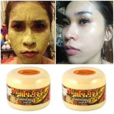 2 PCS MYANMAR THANAKA POWDER 100% REDUCE ACNE,DARK SPOTS,MALASMA,FRECKLES 50 g