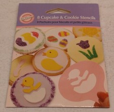 Wilton Easter Cupcake Cookie Stencils - NIP