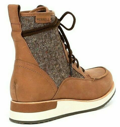 Platform Wedge Booties Tobacco 