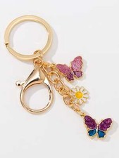 Butterfly Lovely Charm Keychain Wallet Handbag Car Key Decoration Gift for Women