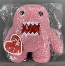 Juguete de peluche Domo kun S 6" etiqueta rosa NHK Domokun Sekiguchi Japón
