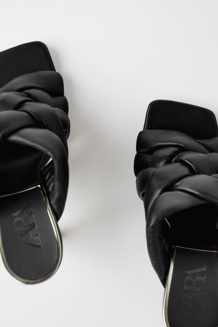 【ZARA】 レザーミュール 2355/510/001 ZARA】レザーミュール 2355/510/001 (ZARA/サンダル・ミュール