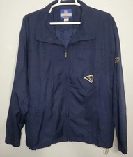 St Louis Rams NFL On Field Team Apparel Full Zip Up Reebok Jacket XXL 2XL VGUC