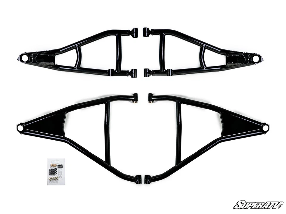 Brazos en A de alta holgura SuperATV para Can-Am Maverick X3 (cuerpo de 72") - negros Foto 2 de 4