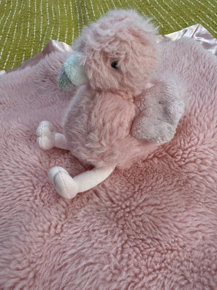 Cloud Island Pink Flamingo Security Blanket Lovey for Babies