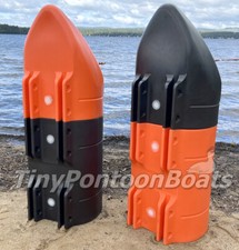 36" WIDE HDPE PLASTIC PONTOONS HOUSEBOAT FLOATS WORK BARGE USA MADE FOAM FILLED