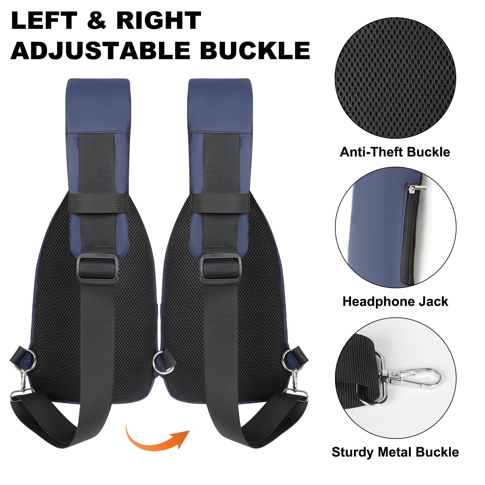 Sling Bag Backpack for Men & Women Crossbody Backpack Shoulder Bag Waterproof...