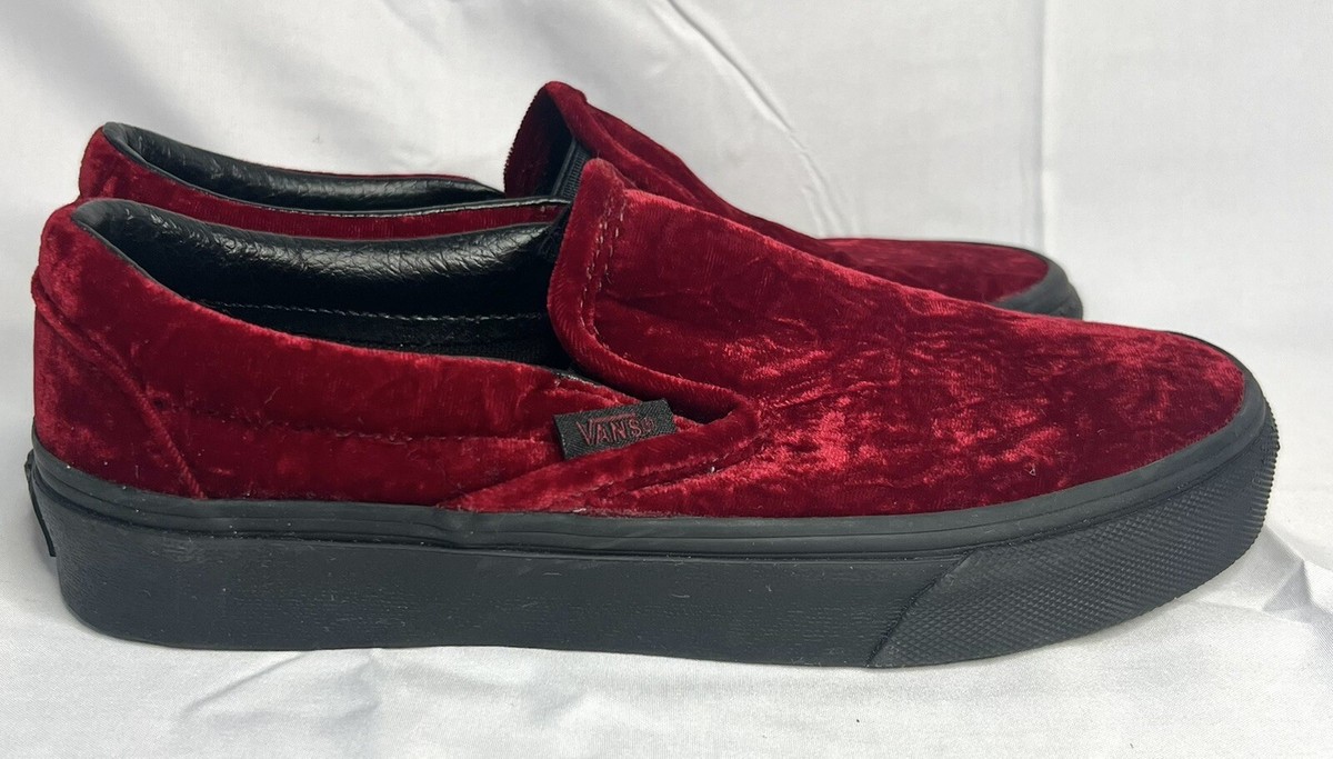 Red velvet low top vans Red velvet vans I swooped from goodwill! :^) : r/Vans main image 4