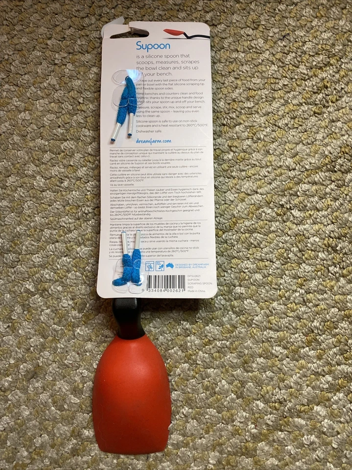 Cuchara antiadherente de silicona para raspar y cocinar Dreamfarm Supoon con medida Foto 2 de 2