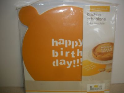 Birkmann Cake Template Happy Birthday New Food-SafePlastic