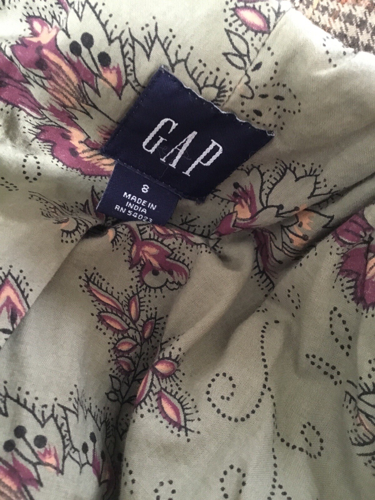 GAP PATCHWORK COTTON BLAZER/JACKET S - image 4