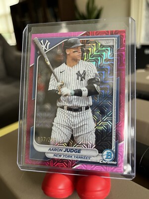 2024 Bowman Draft Aaron Judge  Pink Mojo Chrome Refractor 137/299