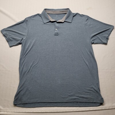 Free Fly Polo Shirt Mens XL Green Performance Bamboo Short Sleeve Stretch Golf