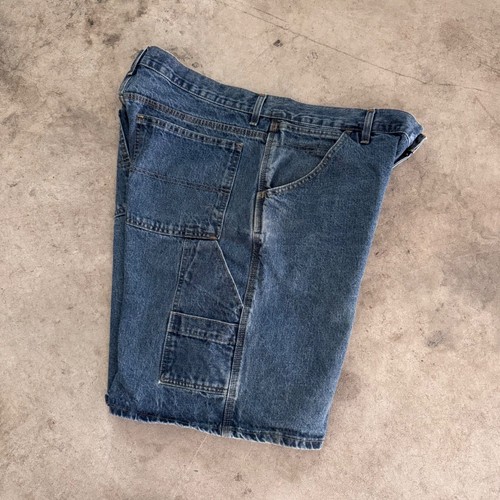 Vintage Y2K Faded Glory Carpenter Jorts Denim Shorts Relaxed Fit Blue Size 40 - Picture 3 of 8