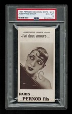 PSA 6  JOSEPHINE BAKER  1931 Pernod Colonial Exposition Card #23 SENSATIONAL