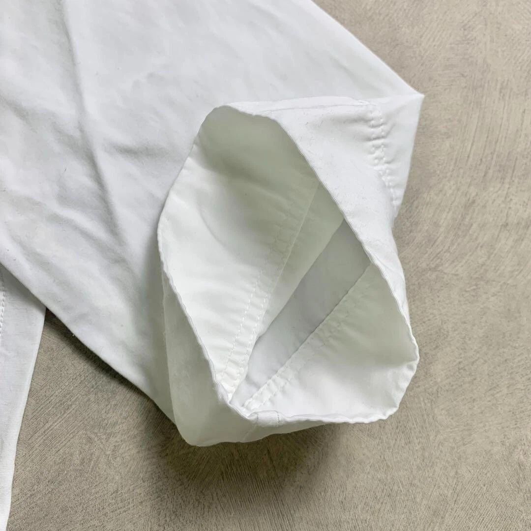 CELINE tunica blusa mezza manica 36 bianco donna