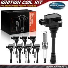 8x Ignition Coil & 8x Iridium Spark Plug Kit for Nissan TITAN NV2500 NV3500 5.6L