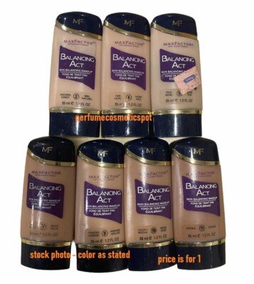 MAX FACTOR BALANCING ACT SKIN BALANCING MAKEUP 1.2 OZ / 35 ml SELECT YOUR COLOR