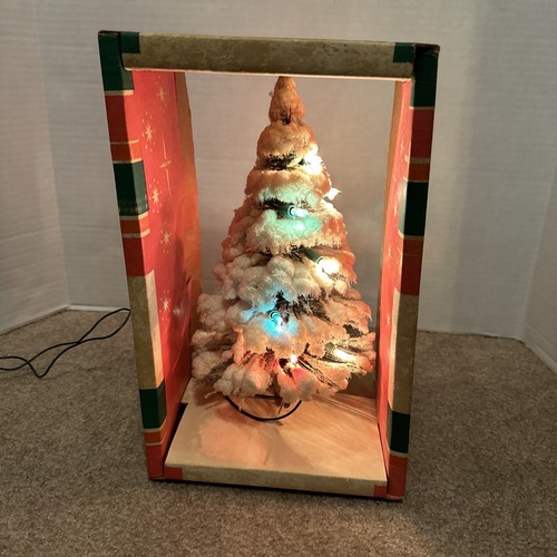 Vintage Bottle Brush Christmas Tree in Box ST.NICK TREE Arthur Hahn Co