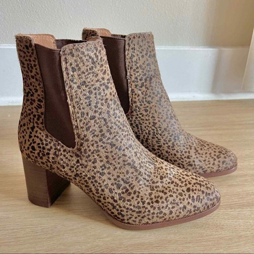Laura Leopard Print Heeled Chelsea Boot 