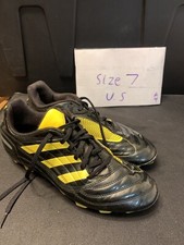 ADIDAS PREDATOR X TRX FG Black Yellow Futbol Soccer Cleats Boots US 7