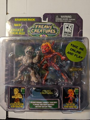2008 Abandon Int. Freaky Creatures First Edition Starter Pack Cyclopor & Setsa