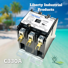 Air Conditioner Contactor Packard C330A Three 3 Pole 30 Amps 24 Volts By Liberty